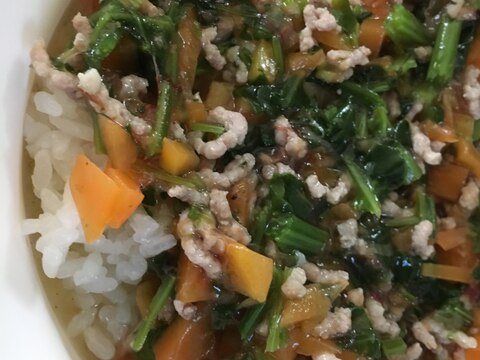 【離乳食後期】ひき肉と野菜たっぷりあんかけごはん